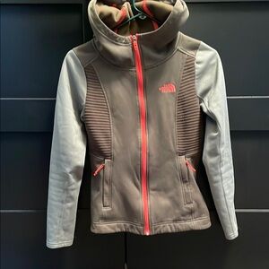 The north face hooded fleece